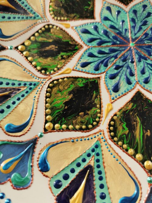 Decorative plate "Azure Delight" - Image 2