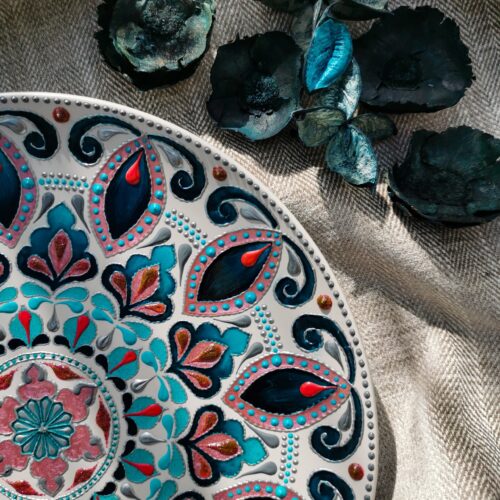 Decorative plate “Bright Oasis” - Image 4